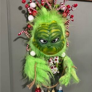 Green Grinch Christmas Wreath